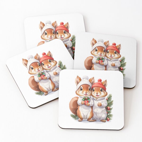 Item preview, Christmas Squirrel Couple designed and sold by LabZoidd.