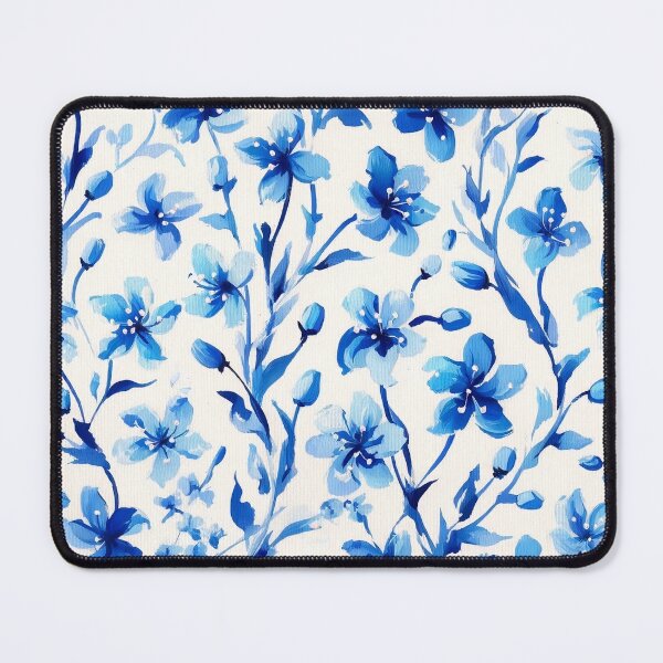 Item preview, Little Blue Flowers Pattern designed and sold by BrightTide.
