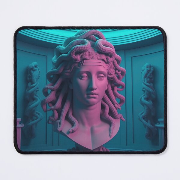 Item preview, Synthwave Sirens: Medusan Dreams in Neon Harmony designed and sold by Mullet Monkey.