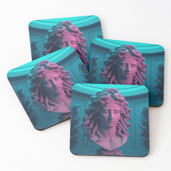 Item preview, Synthwave Sirens: Medusan Dreams in Neon Harmony designed and sold by Mullet Monkey.