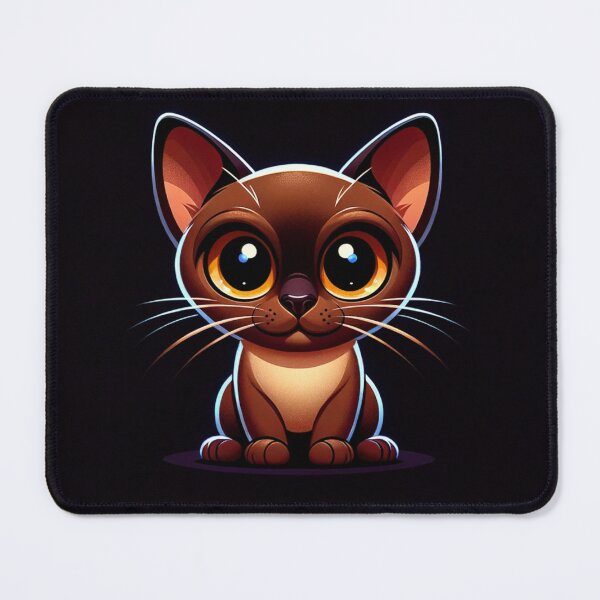 Item preview, Dark Cartoon Burmese Cat  designed and sold by CharmStudio.