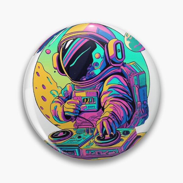 Item preview, Astronaut dj designed and sold by NotesForMusic.