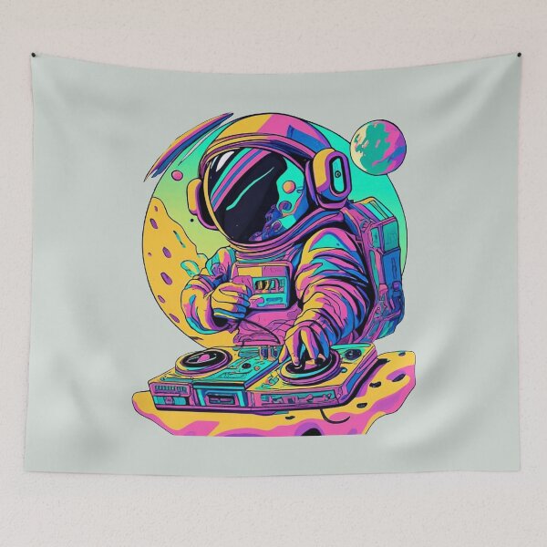 Item preview, Astronaut dj designed and sold by NotesForMusic.