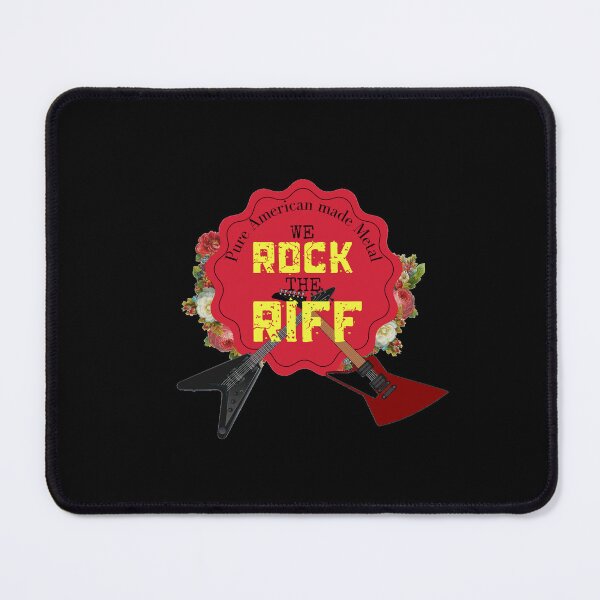 Item preview, WE Rock the Riff (red badge) designed and sold by Racyfun77.