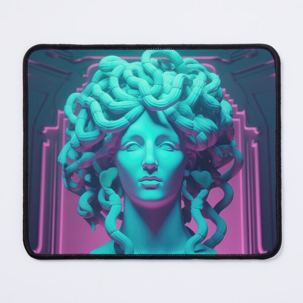 Item preview, Luminescent Gorgons: A Synthwave Ode to Mythic Radiance designed and sold by Mullet Monkey.