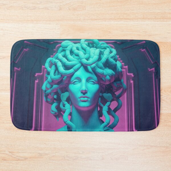 Item preview, Luminescent Gorgons: A Synthwave Ode to Mythic Radiance designed and sold by Mullet Monkey.