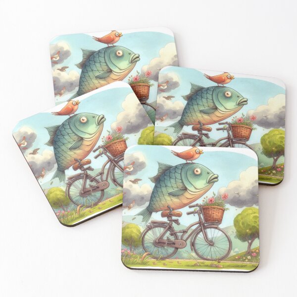 Item preview, Fish Riding His Bike Through the Countryside designed and sold by Kenneth Labuskes.
