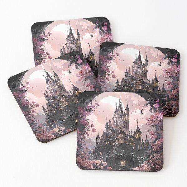 Item preview, Black Onix Castle in a field of Roses designed and sold by DigitalRevvi.