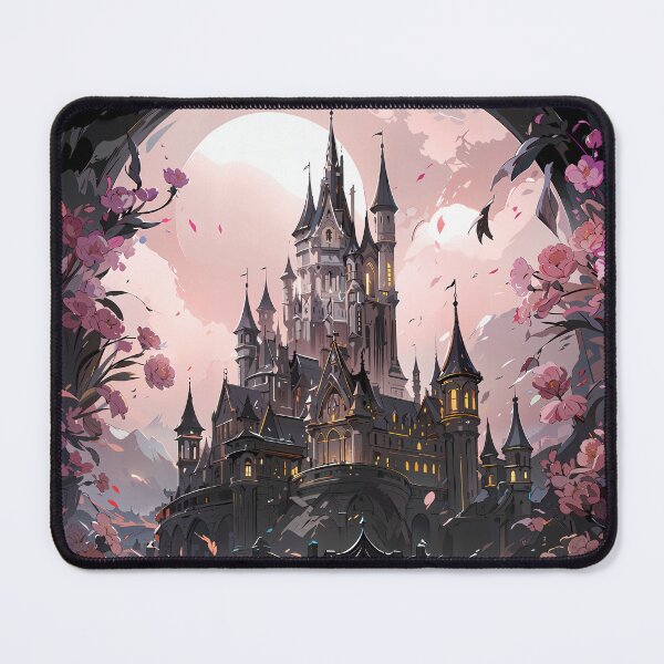 Item preview, Black Onix Castle in a field of Roses designed and sold by DigitalRevvi.