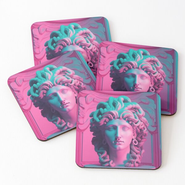 Item preview, Gorgon's Lullaby: Ethereal Neon Echoes in Synthwave designed and sold by Mullet Monkey.