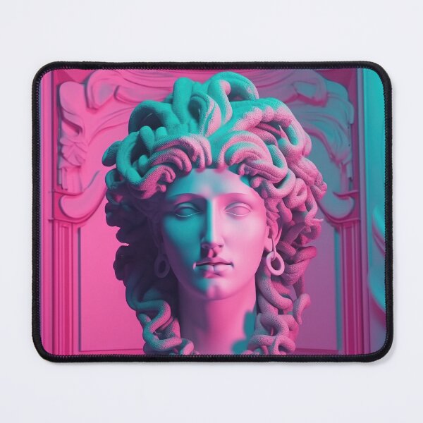 Item preview, Gorgon's Lullaby: Ethereal Neon Echoes in Synthwave designed and sold by Mullet Monkey.