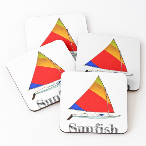 Item preview, Vintage Sunfish Sailboat, Colorful Retro Sailboat designed and sold by BubbaCommerce.
