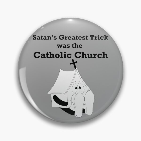 Item preview, Pew Warmers - Satan's Greatest Trick was the Catholic Church - Catholicism is False - Pope is an Antichrist designed and sold by Sabrina Dawkins.