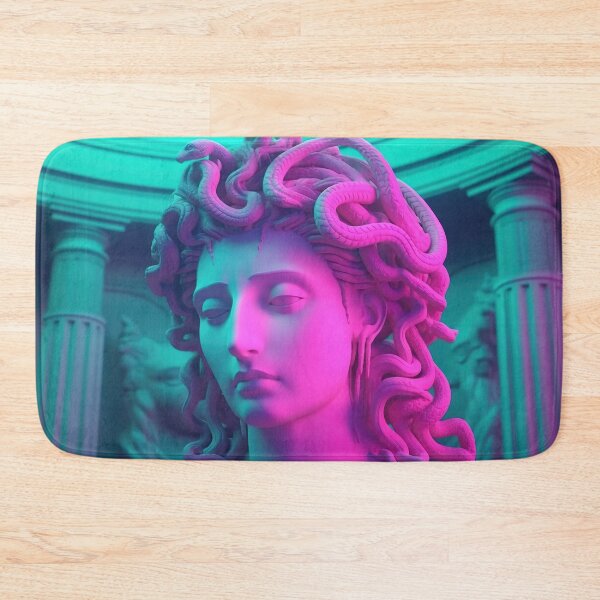 Item preview, Neon Mythos: Medusa's Serenade in Synthwave Enigma designed and sold by Mullet Monkey.