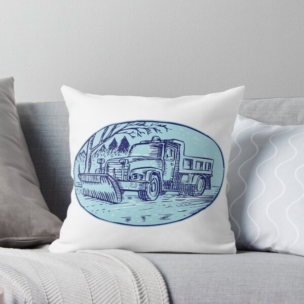 Item preview, Snow Plow Truck Oval Etching designed and sold by patrimonio.