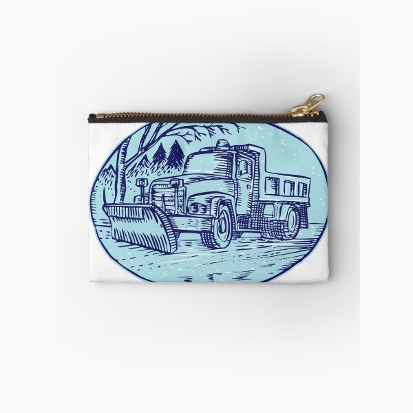 Item preview, Snow Plow Truck Oval Etching designed and sold by patrimonio.