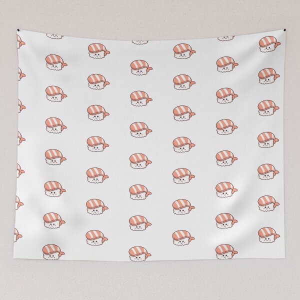 Item preview, Cartoon sushi, cute salmon sushi designed and sold by Lauren Kenney.