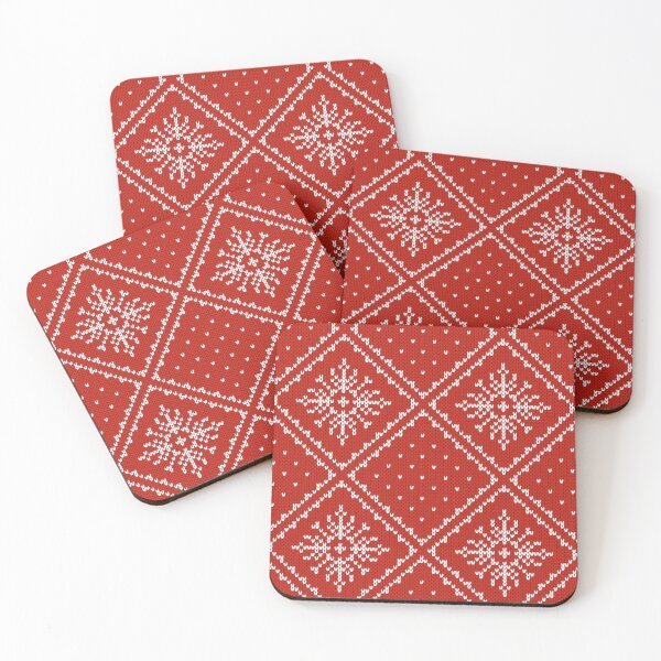 Item preview, Christmas Sweater Red with White Snowflakes designed and sold by SGillum.
