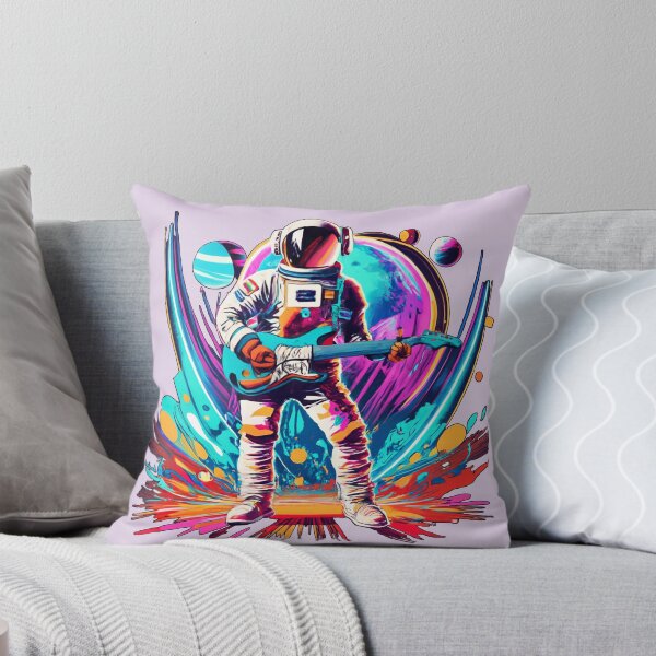 Aperçu de l'œuvre Guitariste astronaute créée et vendue par NotesForMusic.