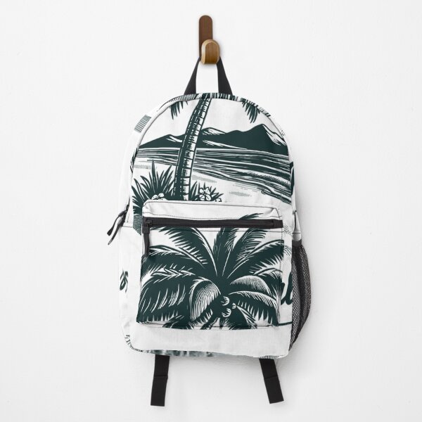 Item preview, Quiet beach setting with palm trees designed and sold by LongIslandDesgn.