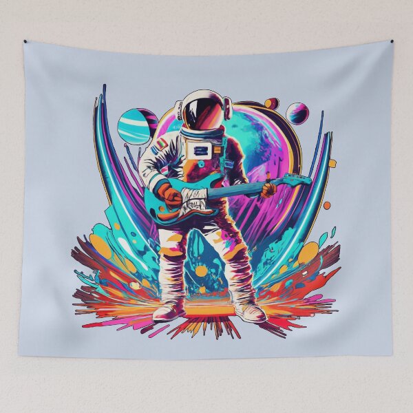 Item preview, Astronaut Guitarist designed and sold by NotesForMusic.