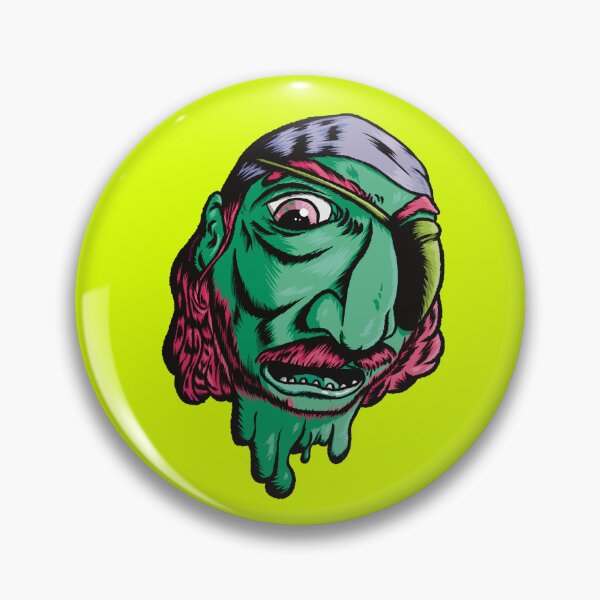 Item preview, Pirate with Eye Patch Green designed and sold by punkcinemaart.