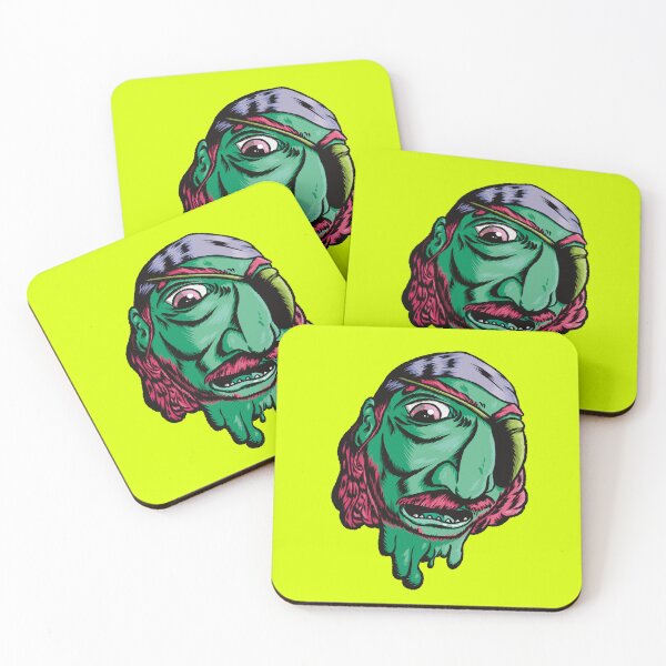Item preview, Pirate with Eye Patch Green designed and sold by punkcinemaart.