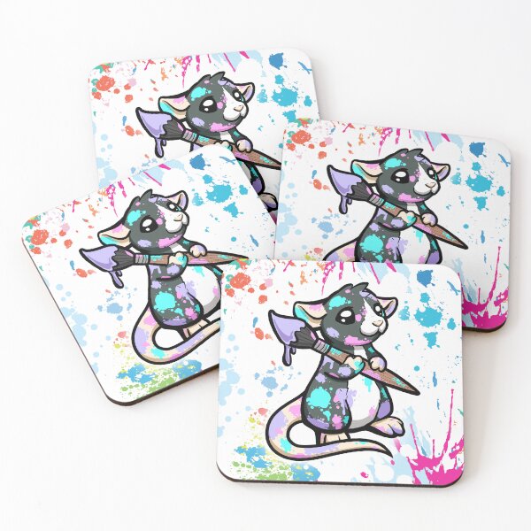 Item preview, Bats the Painter Rat designed and sold by Dragons and Beasties.