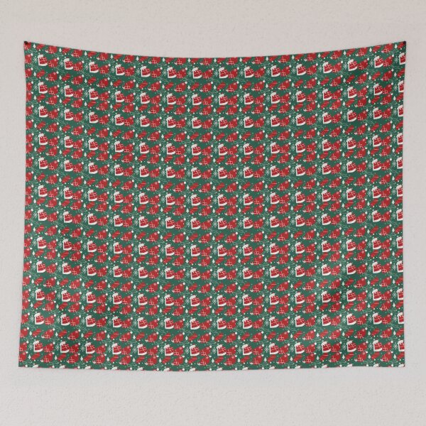 Aperçu de l'œuvre Motif de Noël vert, blanc, rouge créée et vendue par Yelenaapen.