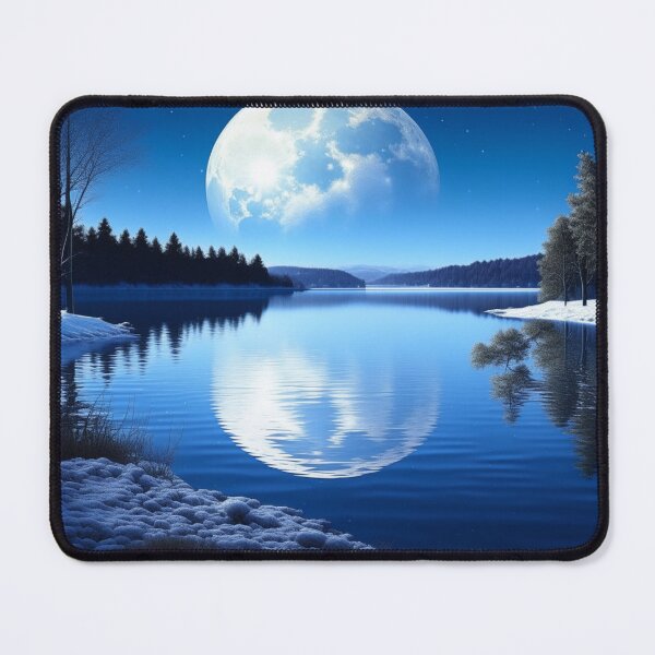 Item preview, Full Moon Over Frozen Lake designed and sold by JoeZigns81.