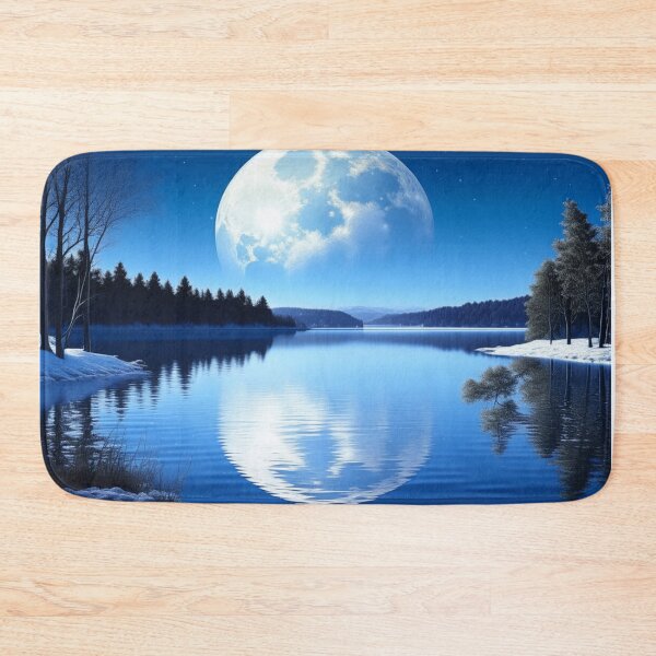 Item preview, Full Moon Over Frozen Lake designed and sold by JoeZigns81.