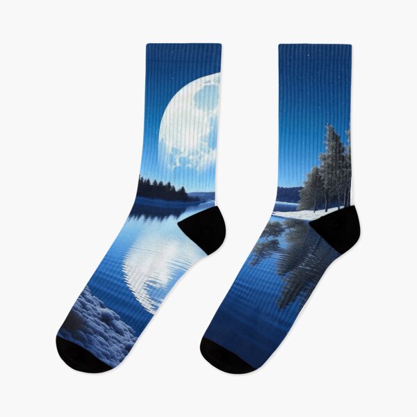 Item preview, Full Moon Over Frozen Lake designed and sold by JoeZigns81.