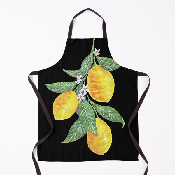 Item preview, Lemon branch - Three juicy lemons with leaves and flowers designed and sold by Wolshebnaja.