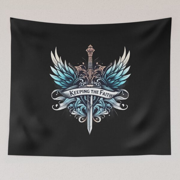 Item preview, Keeping the Faith, Sword, Wings and Sheild Art designed and sold by Faithloveshop.
