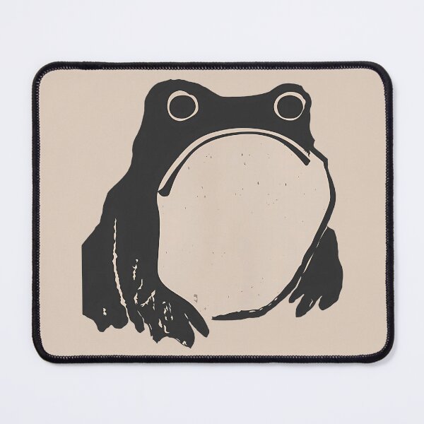 Item preview, Antique Amphibian: A Glimpse into Hojis World, unimpressed frog meme cutout designed and sold by EmeraldeaArt.