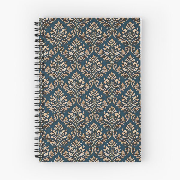 Item preview, Victorian style, elegant baroque pattern golden blue designed and sold by Meandmyshop.