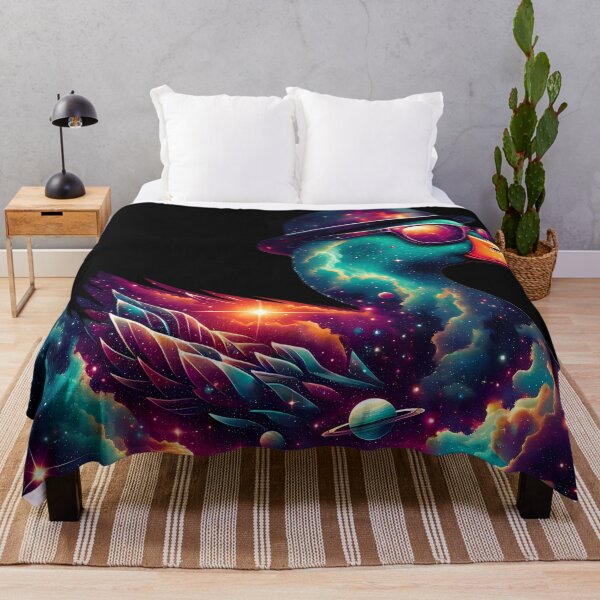 Item preview, "Cosmic Cool Duck" - Nebula & Fashion Fusion designed and sold by slothsandducks.