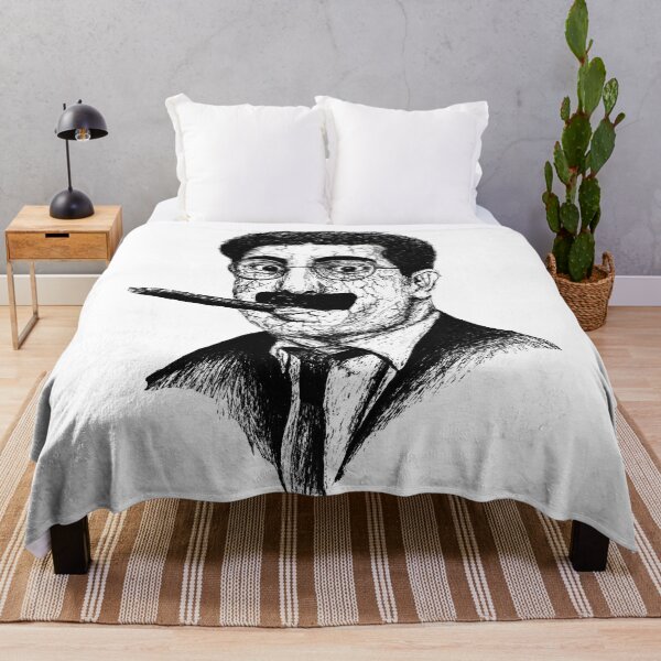 Artikelvorschau, Armer Groucho Marx, schwarze Porträt-Stiftzeichnung, transparent entworfen und verkauft von surmind.