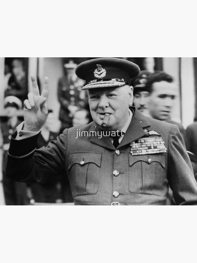 Winston Churchill Smoking by jimmywatt