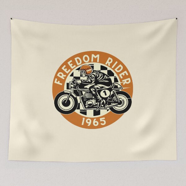 Item preview, Vintage Motorcycle Racer Freedom Rider 1965 designed and sold by tommysnider.