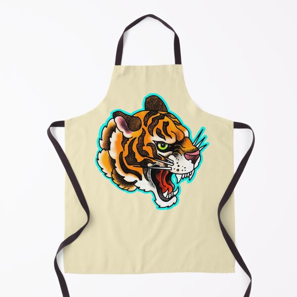 Item preview, Angry tiger tattoo style designed and sold by weilertsen.