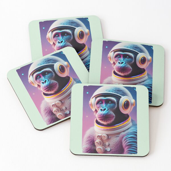 Item preview, Space Monkey Astronaut | Neon DJ | Universe Explorer designed and sold by monkeybusiness.pt.