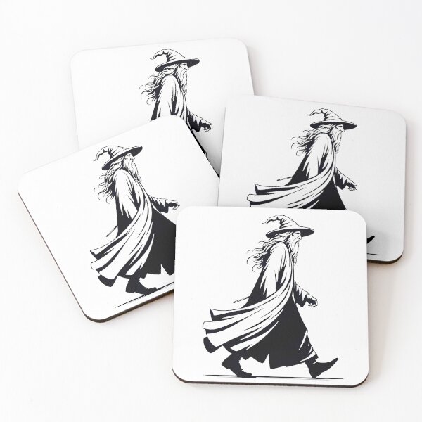 Item preview, Ancient Wizard walking cool silhouette. designed and sold by Geekbits-Store.