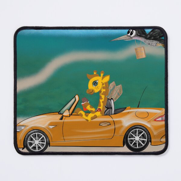 Item preview, Giraffe Ben is in a hurry to meet adventures. His friend Marabou is with him designed and sold by Maria Monid.