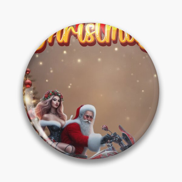 Item preview, Santa Claus and Mrs Claus bikers  designed and sold by SeeingBeyond.
