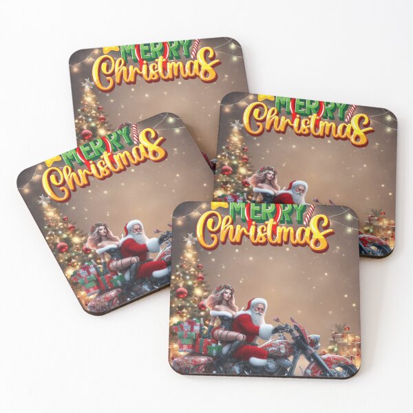 Item preview, Santa Claus and Mrs Claus bikers  designed and sold by SeeingBeyond.