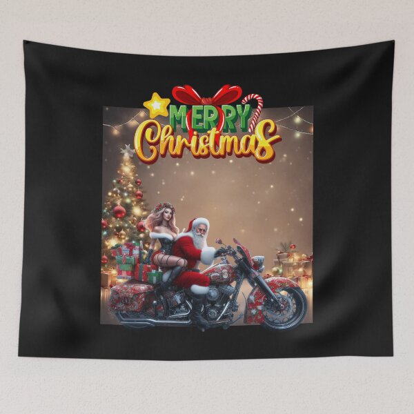 Item preview, Santa Claus and Mrs Claus bikers  designed and sold by SeeingBeyond.