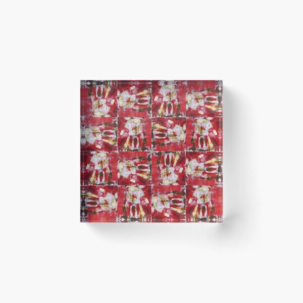 Item preview, Hands Up Monoprint Pattern designed and sold by vallisrowe.