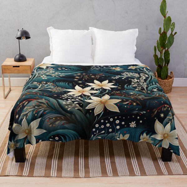 Item preview, Flowing Festive Flowers - Seamless Artwork designed and sold by NevernotmeUK.