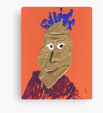L'africain - Martin Boisvert - Faces à flaques Canvas Print